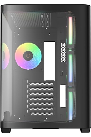 Iota C70 Black Curve Argb Digital Tempered Glass Usb 3.0 850w 80+ Gold Atx 3.1 Gen5 Atx Mid Tower Kasa
