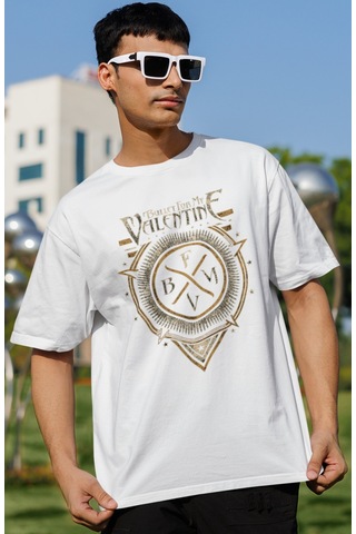 Sevbano Bullet For My Valentine Rock Metal Müzik Grubu Baskılı Unisex Ove Beyaz