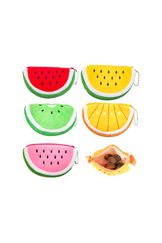 Suofeng Meyve Desenli Süper Yumuşak Kısa Kadife Cüzdan Seti: 5 Adet Çarpıcı Portföy, Telefon & Kart Çantası, Çeşitli Renk Seçenekleri Renkli