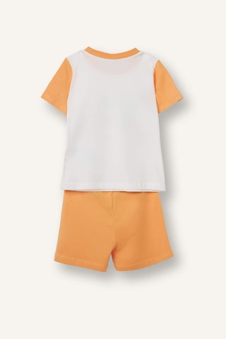 Defacto Dinazor Desenli 2li Ecru Pijama Takımı Erkek Bebek H8218a526hser105 Ekru-er105