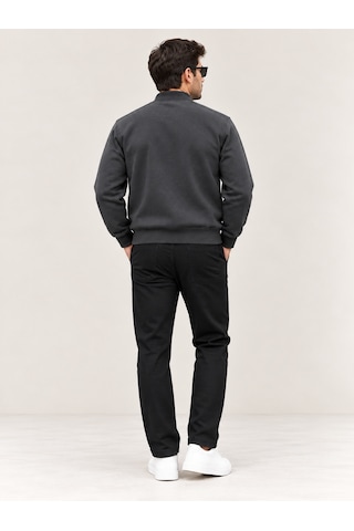 Vigoss Erkek Ferm. Bomber Sweat 63183-30364 Füme