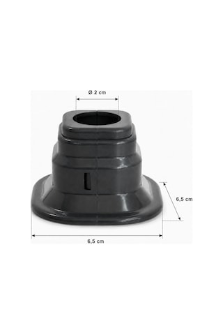 Antrasit Kare Plastik Havlupan Radyatör 2 Cm Boru Gizleme Kapama Aparatı 6,5 Cm Diğer