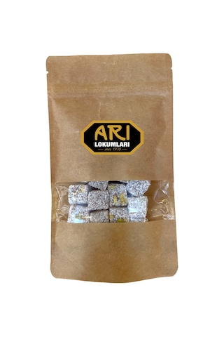 Arı Lokumları Hindistan Cevizli Çifte Kavrulmuş Antep Fıstıklı Lokum 250 G