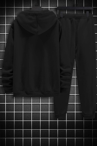 Nba Baskılı Eşofman Takımı Siyah