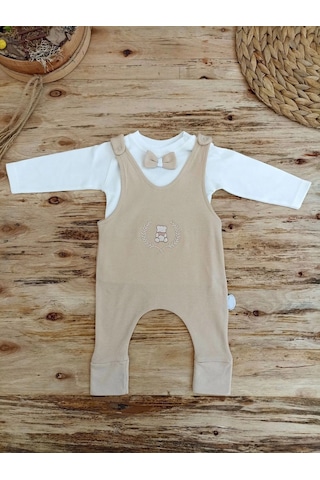 Veraura Lifestyle 3-6 6-9 9-12 Ay Oyuncaklı Altınbaşak 5li Kız Erkek Bebek Takımı Vizon