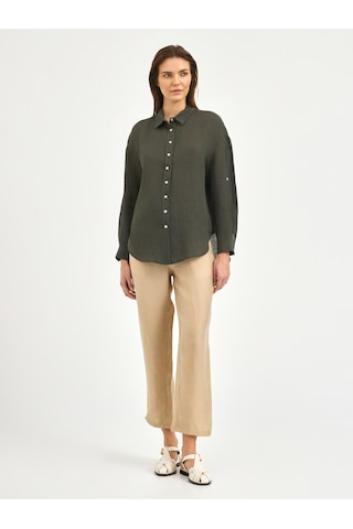 Karaca Kadın Comfort Fıt Gömlek-haki 12.25s.04.018 Haki