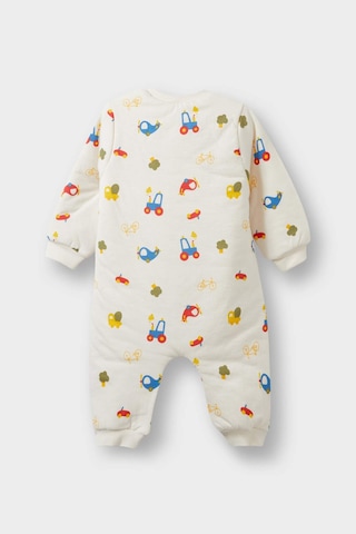 Defacto Erkek Bebek 1,6 Tog Elyaf Araç Baskılı Penye Tulum F3527a525wner233 Ekru
