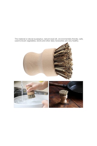 Kosona Doğal Kayın + Kenevir İpek, Çevre Dost, Sağlıklı, Tabak & Sebze Fırçalama, El Tasarımı, Pratik Ev Gereci