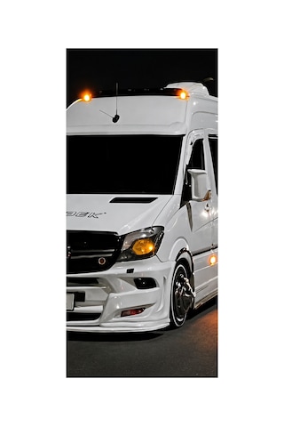 A Kalite Fiber Yarasa Ayna Kapağı Mercedes Sprinter Piano Black Boyalı Tam Uyumlu 2015-2019
