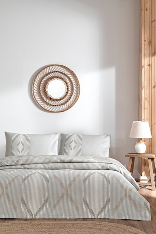 Özdilek Linea Etnica Tek Kişilik Pike Takımı Krem