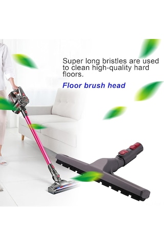 Moveevo V7 V8 V10 V11 Uyumlu Parke Zemin Temizleme Fırçası, Ekstra Uzun Kıllı Yedek Aparat