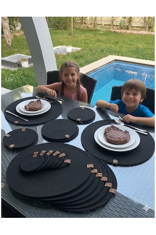 Supla Takımı, 6 Kişilik, Amerikan Servis Siyah