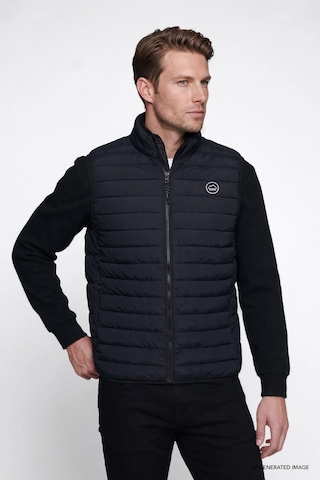 Wrangler Regular Fit Dik Yaka Cepli Erkek Şişme Yelek W2620057001 Siyah