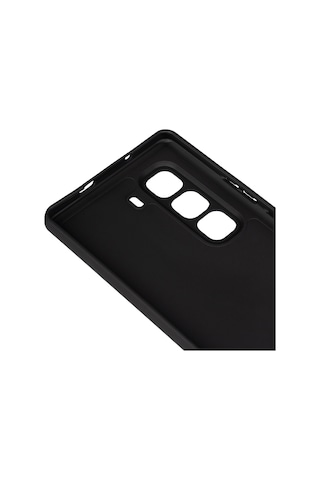 İnfinix Hot 50 Pro Plus 4g Kılıf Biye Silikon - Siyah Siyah Siyah