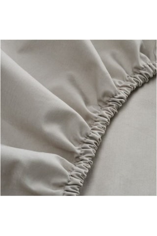 Lenast Lastikli Bebek Çarşafı Beyaz Ve Gri Renk 60x120 Cm