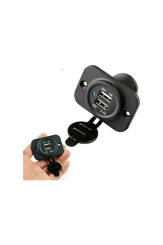 Araç - Motosiklet - Tekne - Kamyon Marin Usb Soketi 12V 24V