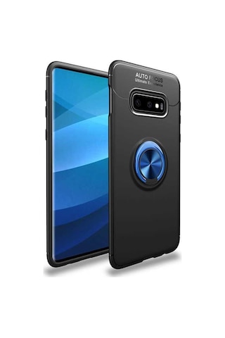 Samsung Galaxy Uyumlu S10E Kilif Yüzüklü Tam Korumali Silikon Kapak 417338484