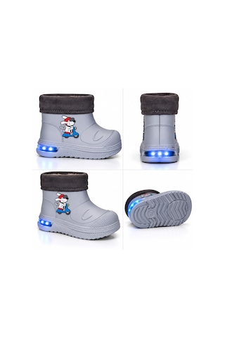 Look Life Su Geçirmez Çocuk Yağmur Botu 525 Gri