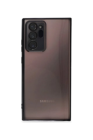 Newface - 867 - Samsung Galaxy Uyumlu Note 20 Ultra Kılıf Razer Lensli Silikon - Kmrsfres - - Siyah Sıyah