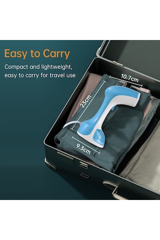 Xindoker Ev İçi Elden Tutulan Buharlı Ütü - Taşınabilir 1100w Buhar Makinesi 120ml Su Tankı Mavi 220v Avrupa Standartı