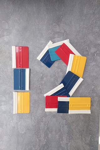 Keçeli Ragle 12 Adet Folyo & Cam Filmi Yapıştırma Aparatı