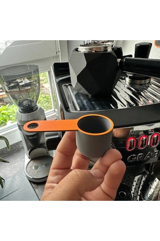 Espresso Kahve Ölçü Kaşığı Seti Ve Askı Standı 4lü Siyah