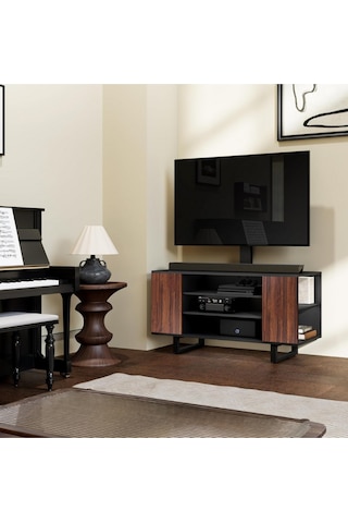 Fitueyes Tv Standı 32 70", Ayarlanabilir Yükseklik, 25 Dönebilir, 40 Kg Tv Ünitesi Siyah