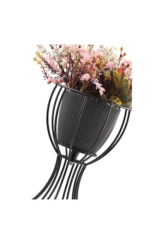 Anafor Saksılık Siyah 25 Cm Siyah Saksı