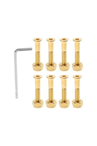 Pazly Suntek 8x Longboard Kaykay Tekerleği Tamir Seti Altın Renk Altın