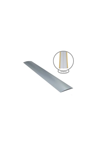 Kapı Eşik Profili Parke Kapı Altı Çıtası Alüminyum Gri 6cm 90cm