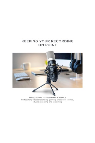 Mpm-1000 - Podcast, Akış, Şarkı Söyleme, Tele-çalışma Ve Oyun İçin Masa Standı Ve Kablolu Xlr Kondenser Stüdy