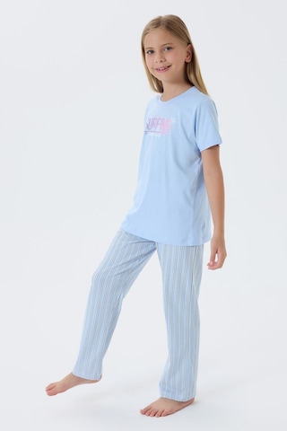 Arnetta Kız Çocuk Mavi Pijama Takım Mavi