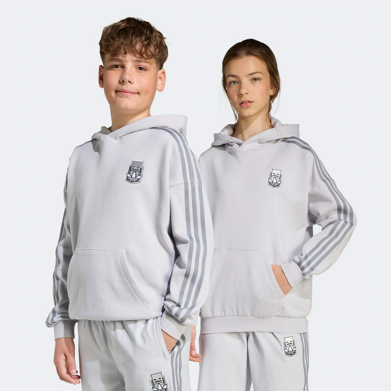adidas Hoodıe Çocuk Gri Sweatshirt Jw7725 Gri