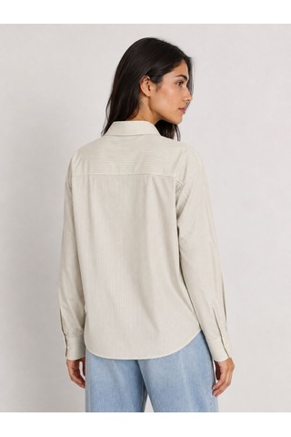 Loft Loose Fit Kadın Gömlek U.kol Lf2044844 Q1.v1 Bej