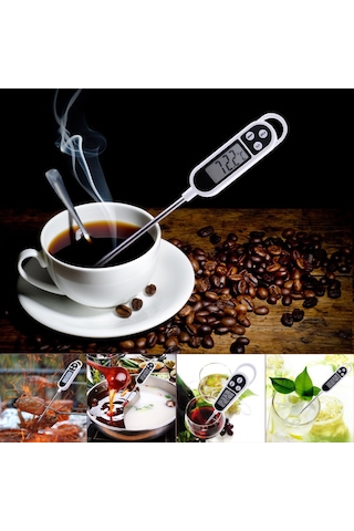 Termometre Sıvı Gıda Et Su Yiyecek Sıcaklık Ölçer Mutfak Thr138x