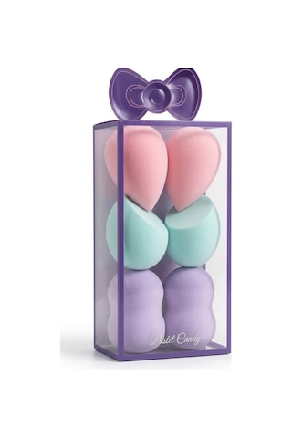 Pastel Candy 6'lı Makyaj Süngeri Seti 4 X 6 Cm