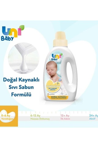 Yenidoğan Sıvı Çamaşır Sabunu 1500 Ml Açık