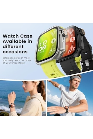 Watch Fit 4 Pro İçin 2 Si 1 Arada Sert Polikarbonat Kasa Koruyucu Dokunma Ve Netliği Etkilemeyen Darbelere Ve Çizilmeye Karşı Fit 4 Pro Ekran Koruyucu Kılıfı Siyah