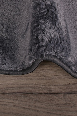 Relax Antrasit Köşeli 60x100 + 50x60 Cm 2'li Pufidik Banyo Paspas Antrasit