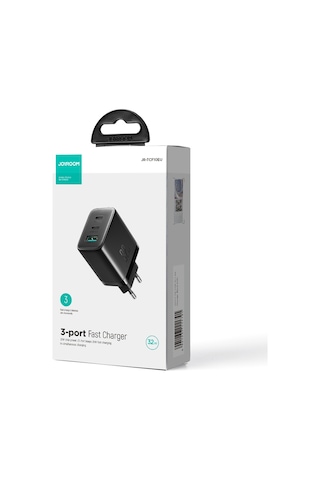 Joyroom TCF10 32 W 1 USB + 2 Type-C Hızlı Şarj Adaptörü