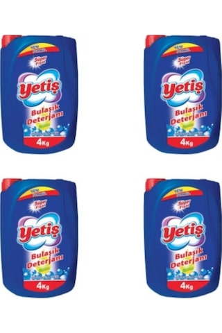 Yetiş Bulaşık Deterjanı 4 x 4 KG
