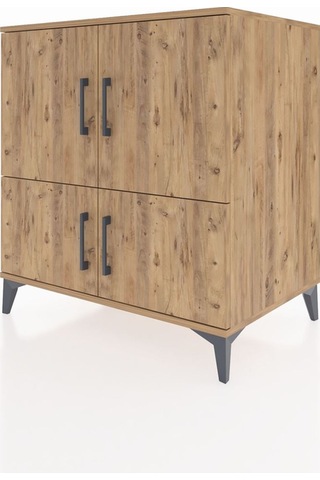 Kronos Şifonyer 3 Raflı 4 Kapaklı 88x59x96 Çam-çam Çam