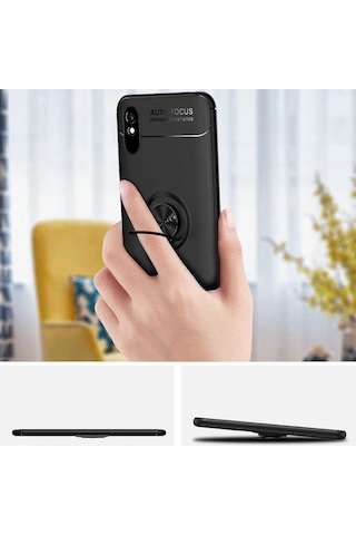 Xiaomi Redmi 9A Kilif Yüzüklü Magnetli Ravel Case 360697608