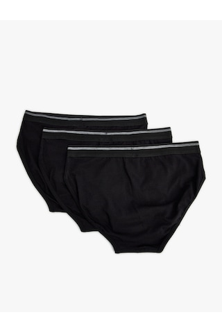 Koton 3'lü Slip Boxer Seti Basic Pamuklu Siyah 5slm90003mk Siyah