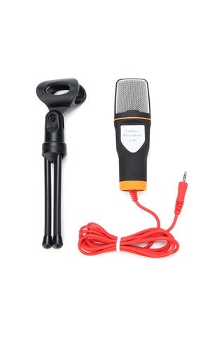 Yifomall "3.5mm Bilgisayar Mikrofonu - Yüksek Kaliteli Ses, Ayarlanabilir Tripod, Video Konferans Ve Kayıt İçin"