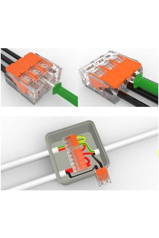 4lü Mandallı Buat Klemensi 10 Adet / Tırnaklı Klemens