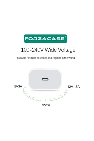 Forzacase FC400 20W Usb-C Hızlı Şarj Cihazı