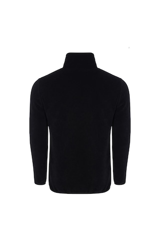 Walke Premium Erkek Tam Cepli Fermuarlı Outdoor Spor Polar Ceket Siyah