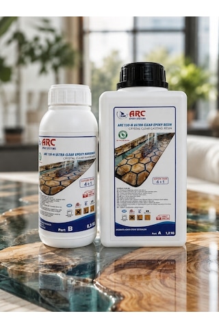 Arc 150 Ultra Şeffaf Döküm Tipi Kristal Clear Epoksi 1.5 Kg Set
