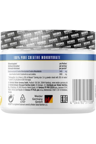 Pure Creatine 250 G Creapure 73 Servis Germany